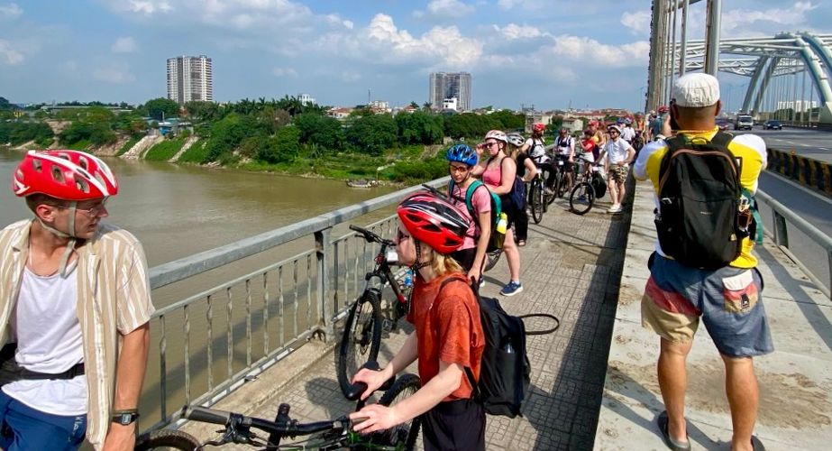 Hanoi fietstocht tijdens de groepsreis
